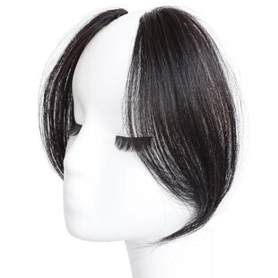 真发中分刘海假发片假刘海女自然无痕发片流海假发鬓角两边留海