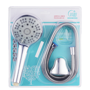 增压花洒喷头套装家用淋浴软管卫浴室三件套莲蓬头支架日式美肤