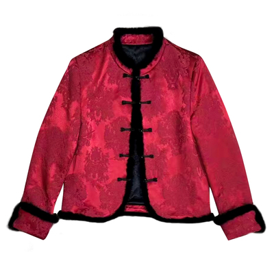 高级感棉服套装女冬新中式两件套