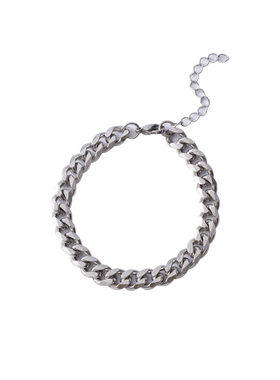 钛钢不掉色古巴链手链男士嘻哈