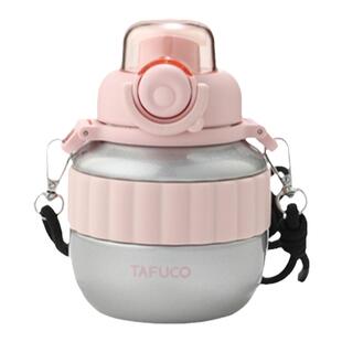 日本泰福高胖墩女士新款便携不锈钢保温水杯学生高颜值弹盖保温壶