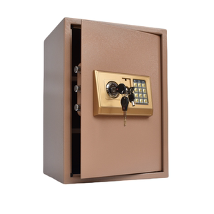 全钢50cm床头隐形大型密码锁双层家用办公酒店保管箱保险箱保险柜