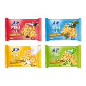 亿滋太平苏打饼干休闲梳打香葱奶盐海苔芝麻早餐充饥营养零食饼干