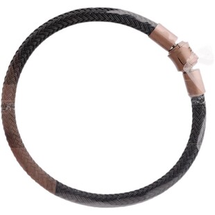 5MM粗款周生生同款钢丝绳防水适用于男皮绳手链黄转运生生手绳