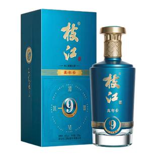 枝江大曲官方旗舰店 枝江真年份9浓香纯粮食白酒整箱42度1瓶500ml