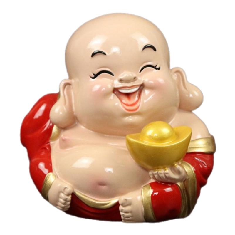 招财笑佛像大肚佛弥勒佛摆件小号装饰摆件