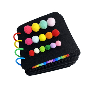 感官板触摸书早教教具蒙氏触觉触摸颜色认知幼儿新品益智玩具布书