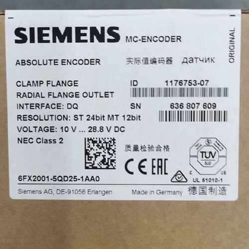 议价西门子6FX2001-5QD25-1AA0编码器，全新原装，价格私聊