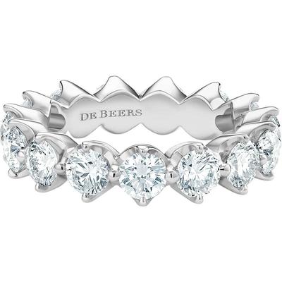 debeers戴比尔斯宽版铂金戒指