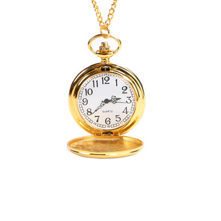 大号中老年礼品复古翻盖男女石英怀表学生老人时尚挂表项链手表