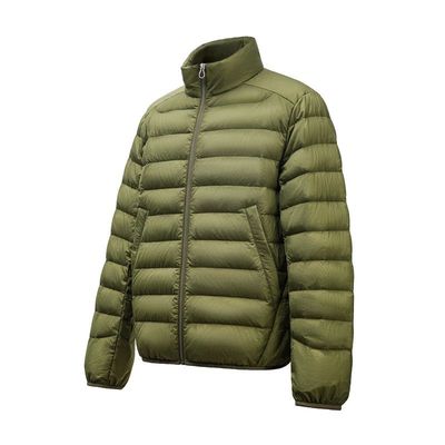 马登工装美式超轻薄排骨白鸭绒羽绒服夹克外套内搭短款内胆男