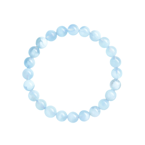 【100%官方正品】天然海蓝宝手串