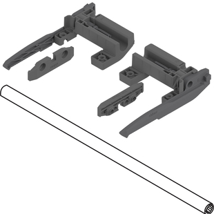 百隆隔板锁定装置560H560F全拉出托底抽屉轨道Lock工作台反弹抽