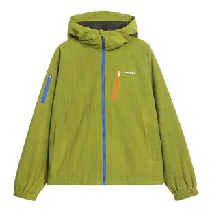 咕噜日记童装儿童外套2026春秋新款女童休闲连帽上衣男童冲锋衣