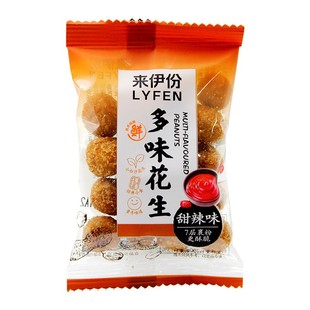 来伊份多味花生豆500g香脆辣怪味花生米下酒菜零食炒货散装小包