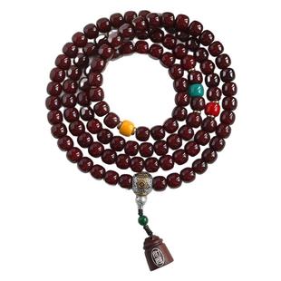 天然菩提根手串108颗多圈手持男女款文玩菩提子念珠盘玩佛珠手链