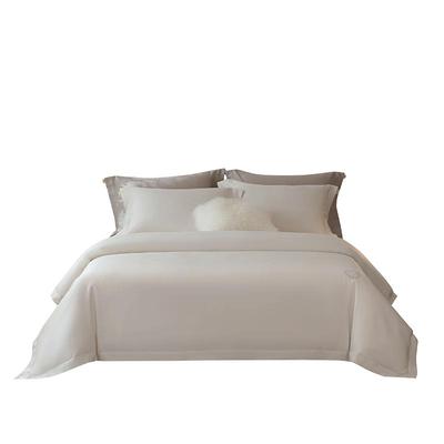 乐优家艾柔棉床品四件套再生纤维素纤维加棉刺绣纯色床单被套套件