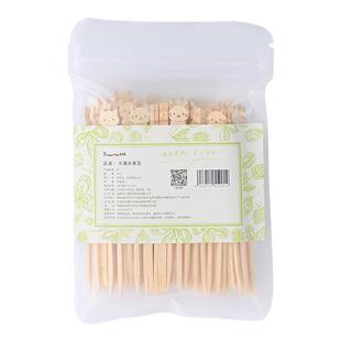 一次水果叉创意家用甜品点心高颜值蛋糕竹签子高档儿童安全小叉子