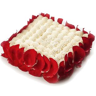 21cake深爱水果玫瑰夹心生日蛋糕同城配送北京上海动物奶油蛋糕