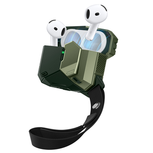 i-Blason适用苹果AirPods5代保护套带安全锁4代挂绳盒子强磁吸magsafe无线4降噪耳机壳防摔几何磨砂2026新款