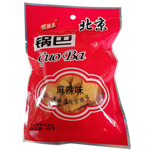 脆爆虎麻辣味北京锅巴膨化孜然味