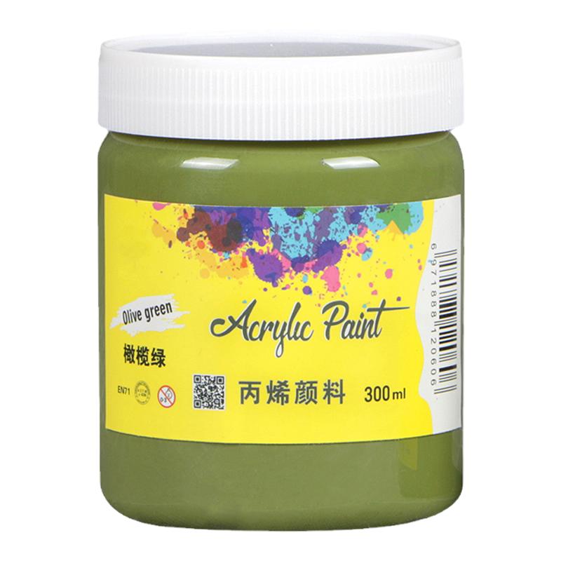 清仓处理大容量丙烯颜料300ml防水防晒美术彩绘儿童绘画练习批发