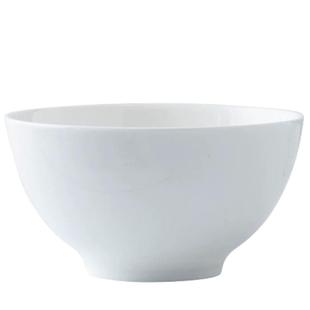 静茜纯白无铅骨瓷家用吃饭碗简约中号饭碗面碗釉下彩高温陶瓷餐具