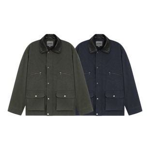 BODYDREAM秋装新款猎装夹克男复古做旧水洗帆布密歇根工装外套