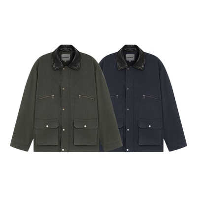 BODYDREAM春季新款猎装夹克男复古做旧水洗帆布密歇根工装外套