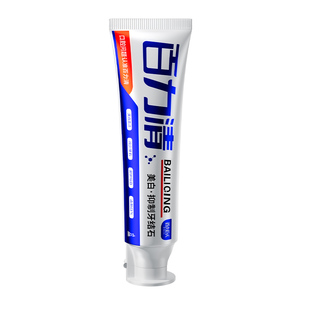 百力巨人正品百力清美白减口臭专研功效型牙膏清新口气去烟渍牙渍