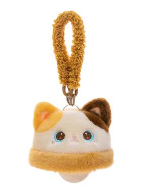可爱三花猫小章鱼床头