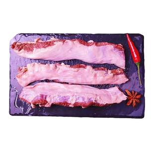 新鲜猪肉油边肉烧烤食材护心肉东北大油边鲜猪肉猪下货冷冻批发