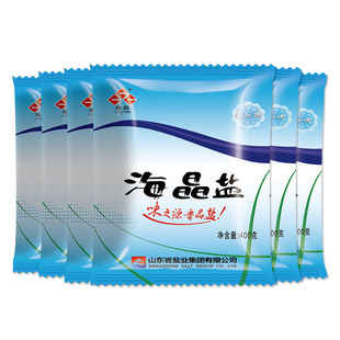 鲁晶海晶盐未加碘海盐400g无碘盐细粒食盐无抗结剂家用零添加食盐