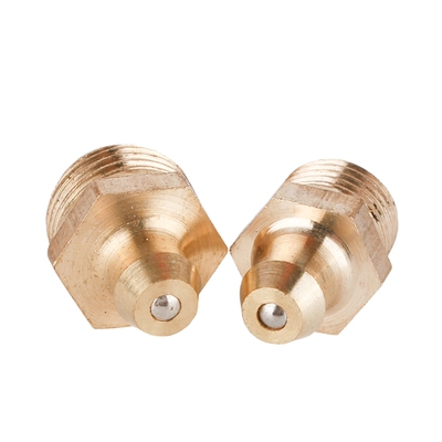 黄铜油嘴泰展英美制弯45度