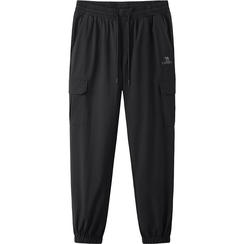 骆驼男装羽绒裤男冬季加绒加厚保暖工装束脚运动防泼水休闲长裤子