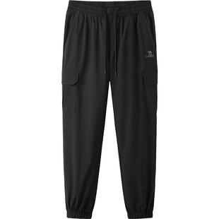 骆驼男装羽绒裤男冬季加绒加厚保暖工装束脚运动防泼水休闲长裤子