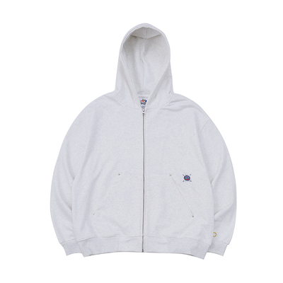 Battles纯色YKK拉链卫衣