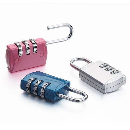 3位金属健身房更衣柜橱柜密码锁行李箱挂锁背包小号迷你抽屉