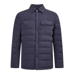 专柜款/白鸭绒]梦特娇羽绒服男冬翻领行政厚夹克外套2460400DW42