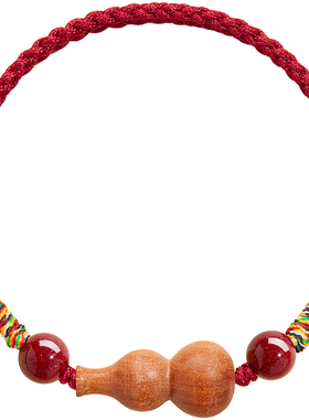 普陀山葫芦朱砂红绳手链