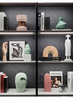 软装家居摆件几何风陶瓷组合挂画