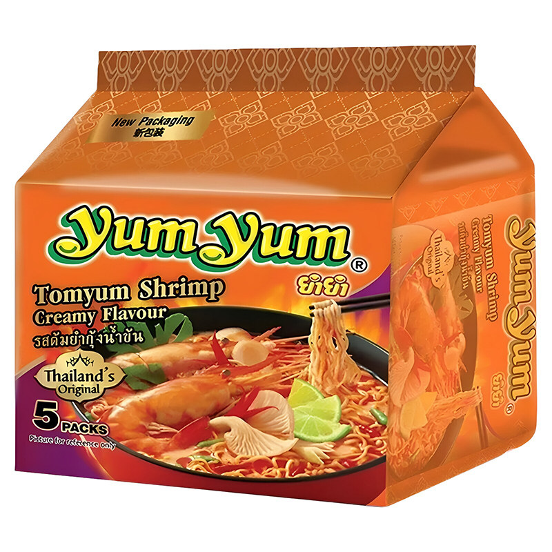 养养yumyum泰国养养牌冬阴功酸辣虾浓汤面方便面速食袋装泡面拉面