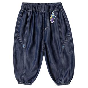 [天丝牛仔裤]宝宝裤子嘟嘟家男童夏季休闲裤女童儿童衣服长裤童装
