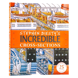 进口英文原版正版Stephen Biesty’s Incredible Cross-Sections不可思议的大剖面 DK青少年科普百科读物25周年版史蒂芬贝斯迪大开
