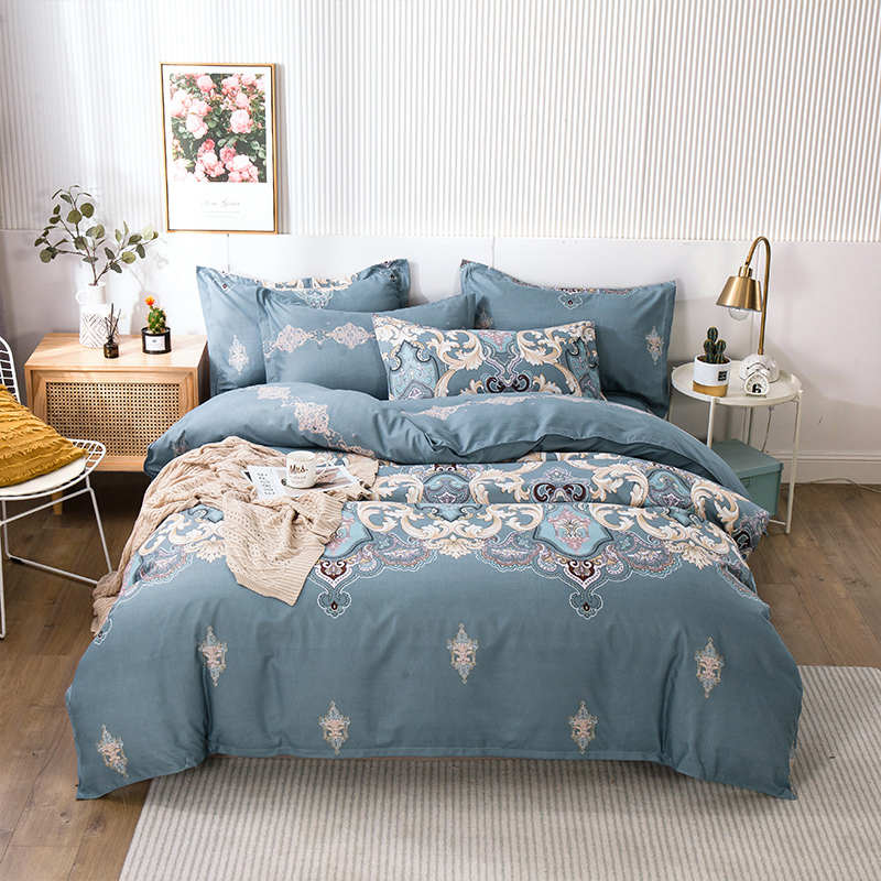 加厚纯全斜纹磨毛被套单件150x200x230单人1.5米180x220m双人被罩