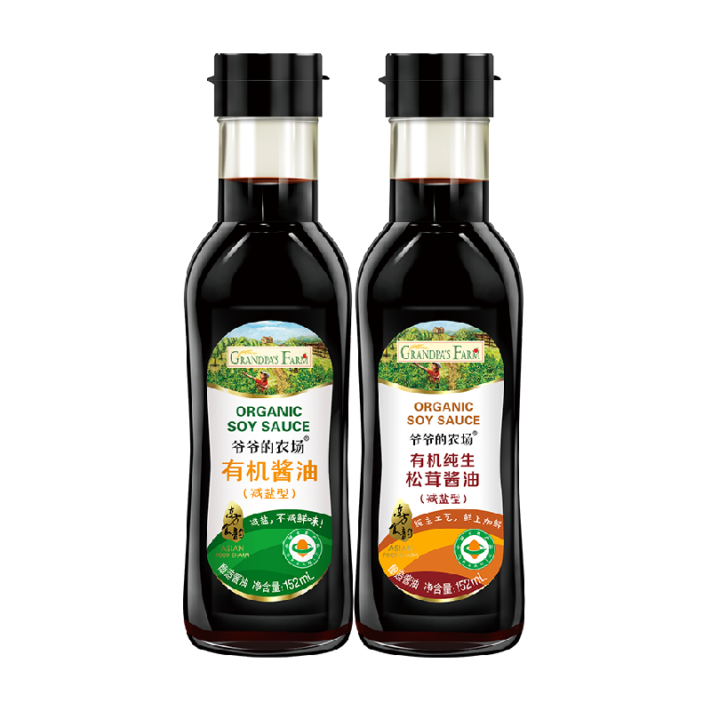 爷爷的农场酱油松茸152ml×2瓶