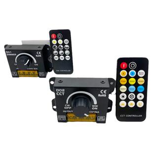 led灯带明暗开关单色调光器12v双色温灯条手动旋钮遥控控制器24v