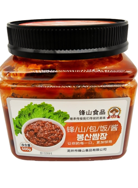 延边锋山包饭酱瓶装500g咸口微辣