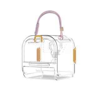 它适鹦鹉外带笼便捷外出笼外带包虎皮牡丹专用观赏户外鸟手提笼子