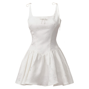 【张碧晨同款】易碎商店·春日出逃法式千金提花吊带连衣裙蓬蓬裙